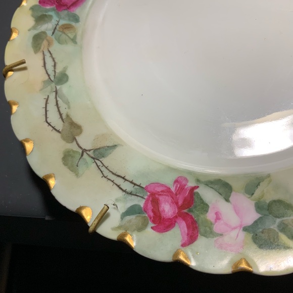 RARE hand painted French Havilandd. Signed on back "Merry  Christmas 1903. One - Picture 4 of 5